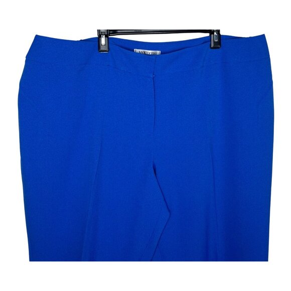 Kasper Womens Plus Size 24W Royal Blue Straight-Leg Pants - Picture 10 of 14